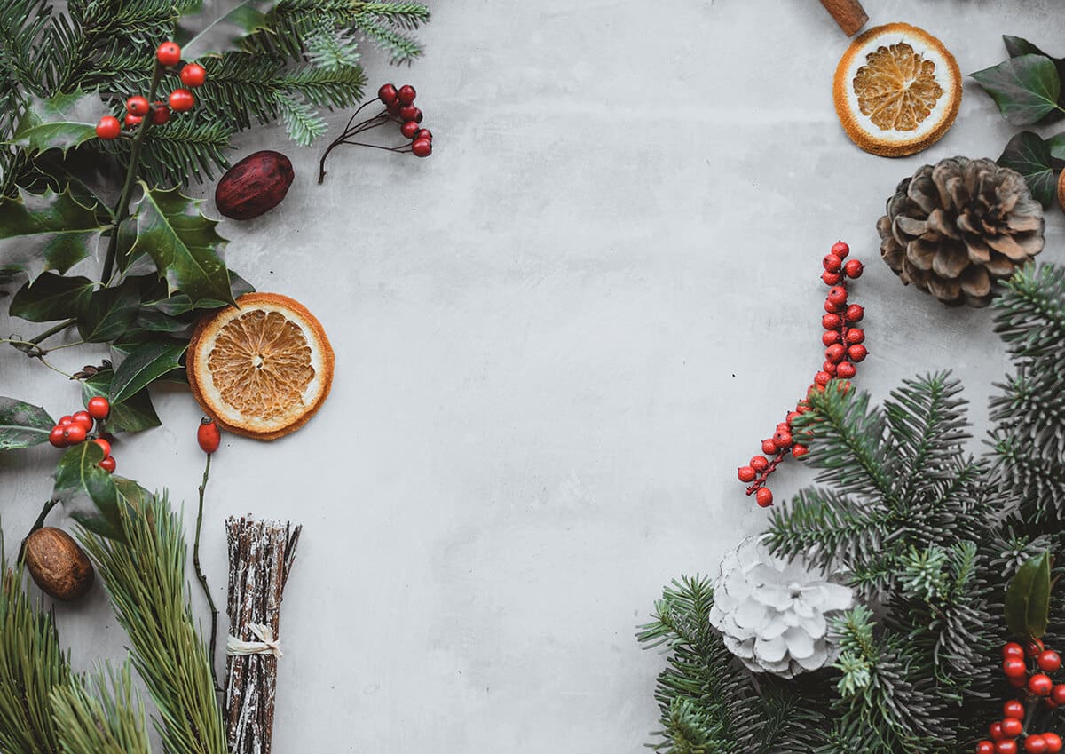 Practical Tips From Our Guides On How To Embrace The Holiday Season With Ease - Flat lay photo showcasing Christmas decoration