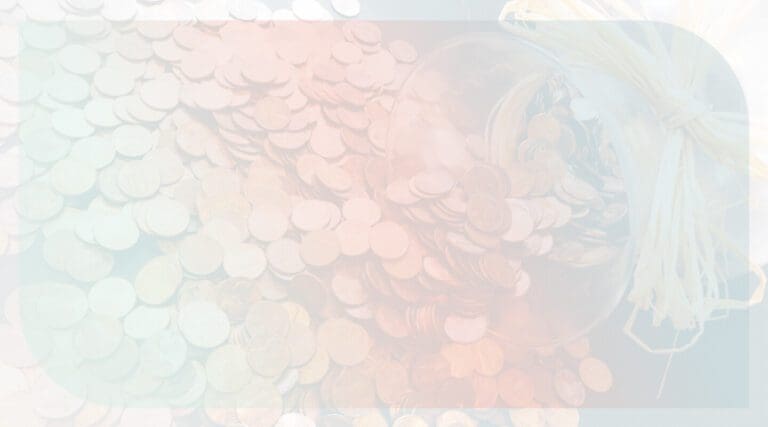 Riches and Wealth: Improving your Money Mindset - Image in the background shows a jar with hundreds of pennies.